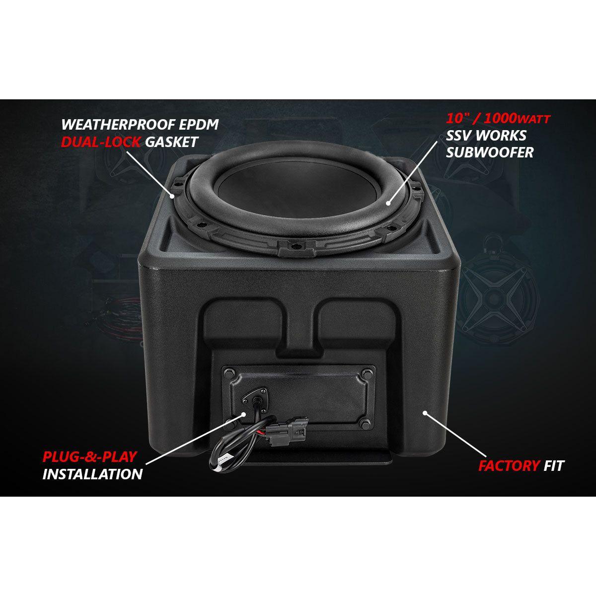 Polaris Ranger XP 1000 Ride Command V-Spec 3 Speaker Audio System