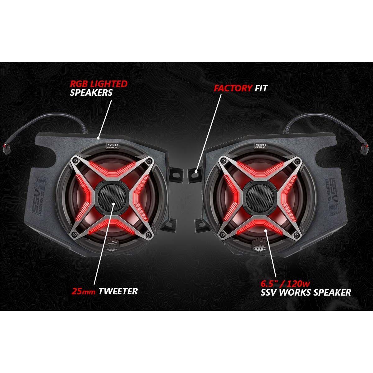 Polaris RZR Ride Command V-Spec 5 Speaker Plug-&-Play Kit