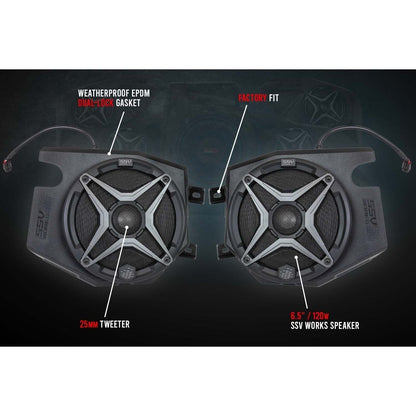 Polaris RZR Ride Command Phase X 5 Speaker Plug-&-Play System