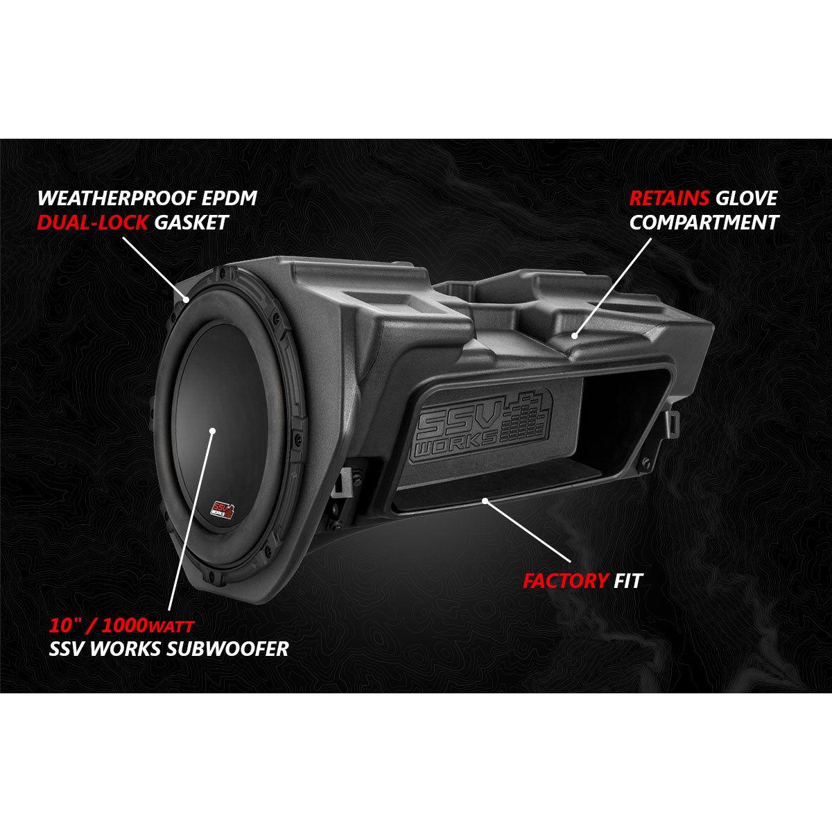 Polaris RZR V-Spec 3 Speaker Plug-&-Play Kit with JVC