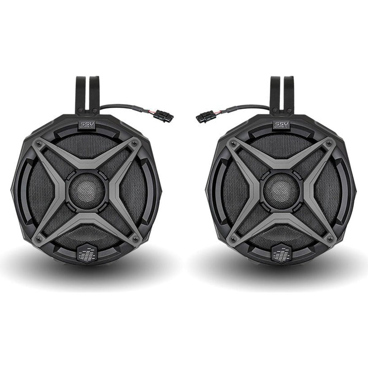 Polaris RZR Pro / Turbo R Ride Command 6.5" Cage Mount Plug-&-Play Speaker Pods