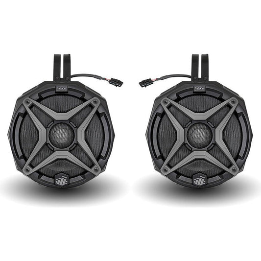 Polaris RZR Pro / Turbo R Ride Command 6.5" Cage Mount Plug-&-Play Speaker Pods