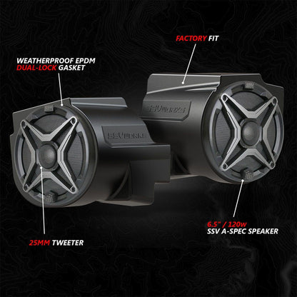 Polaris RZR Pro Series Phase-1 A-Spec 2-Speaker 200watt System with JVC