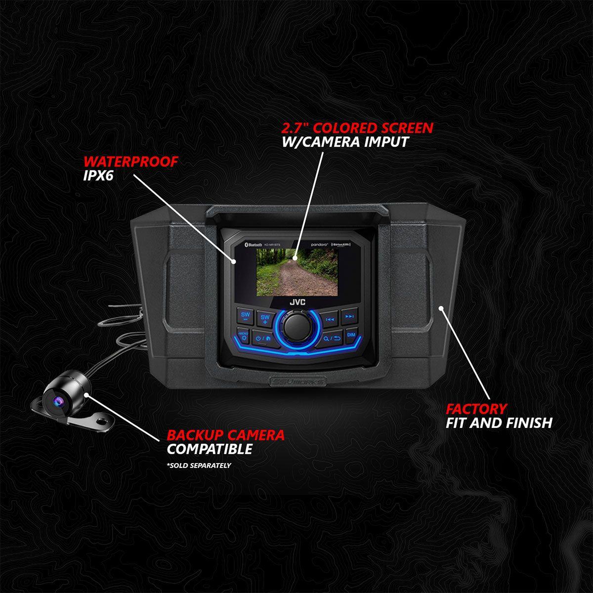 Polaris RZR Pro Series Phase-6 K-Spec 5-Speaker 1400watt System with JVC