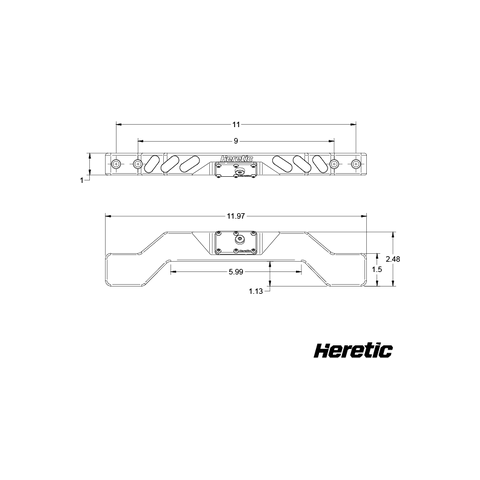 Roof Rack Handle with Dome Light (Pair)