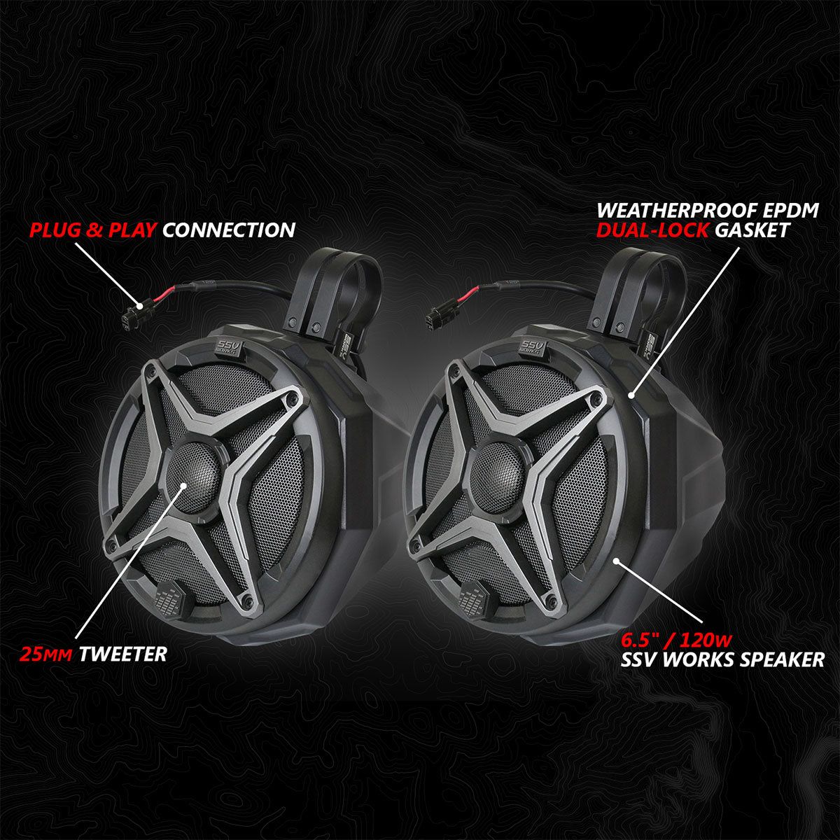 Can Am Maverick R Phase 4 A-Spec 800 Watt 5 Speaker System