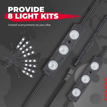 Kemimoto UTV Bed Lights / Cargo Cab Lights - 8 PCs