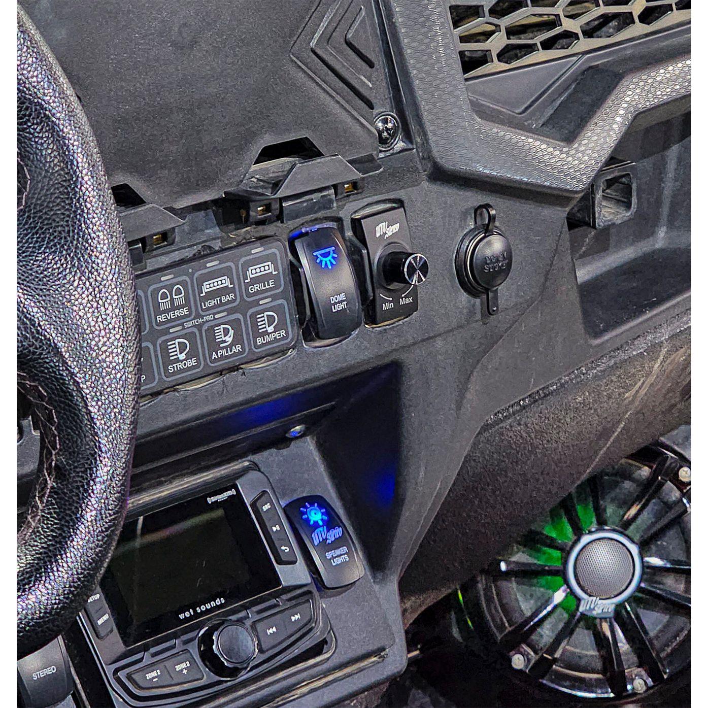 Rocker Switch Bass Knob Control
