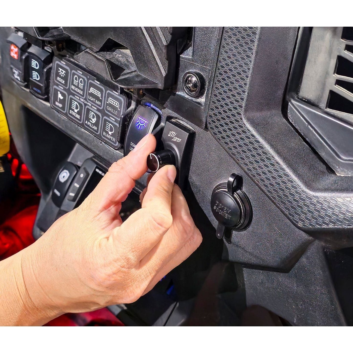 Rocker Switch Bass Knob Control