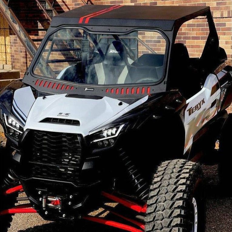 Kawasaki KRX Vented Glass Windshield