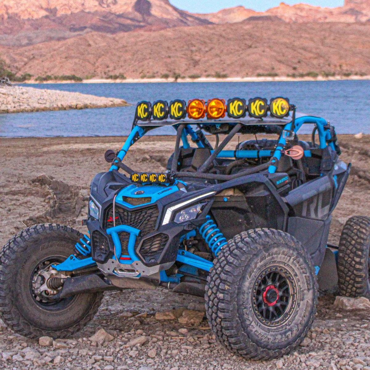 Can Am X3 Shock Tower Mount Flex Era LED Light Bar Bundle