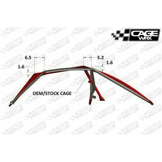 Kawasaki KRX Raw Assembled Sport Cage with Roof