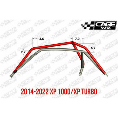 Polaris RZR (2019-2023) Raw Assembled Super Shorty Cage with Roof