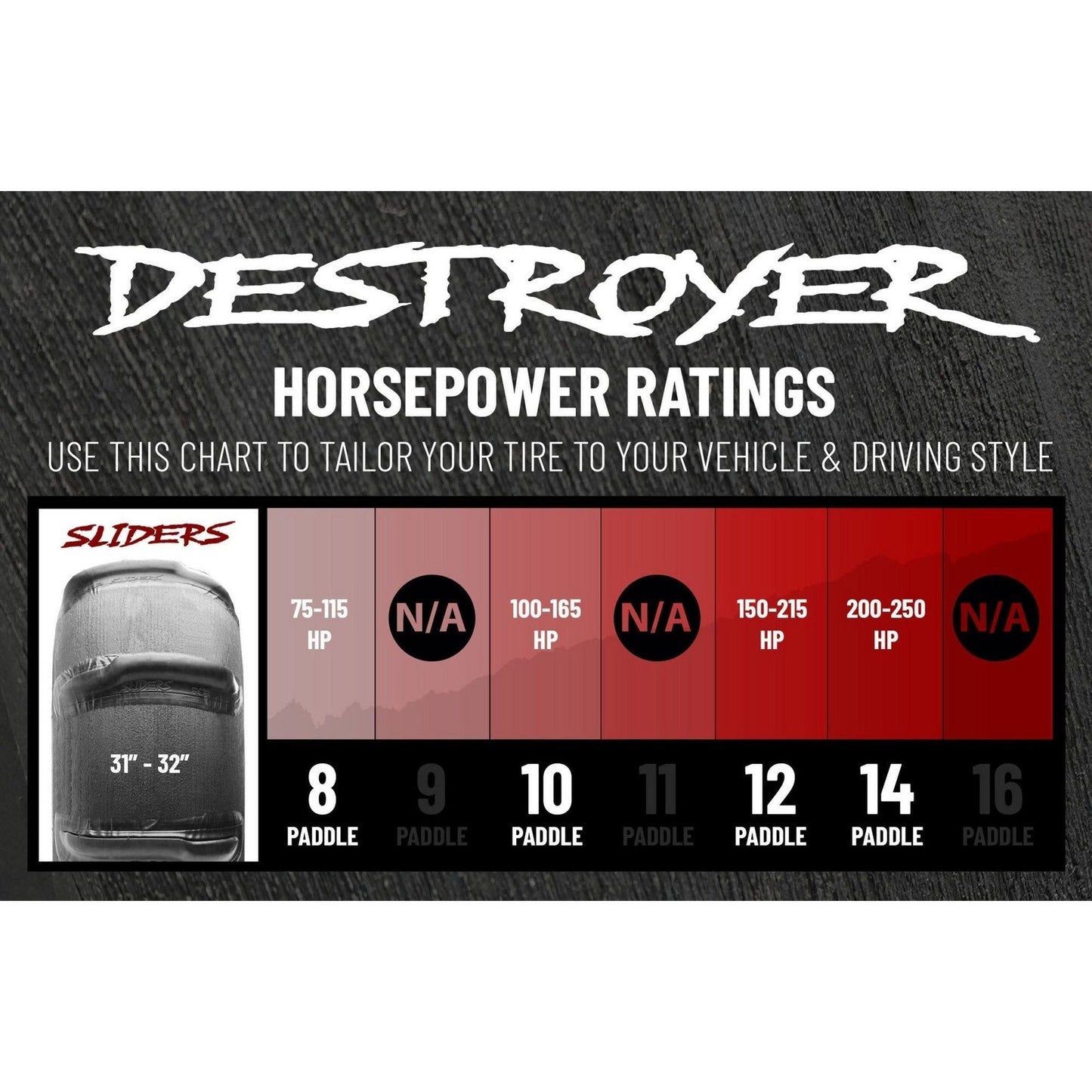 32" Destroyer Slider Sand Tire Set