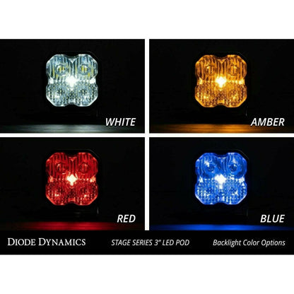 Stage Series 3" White Sport Flush Mount LED Pods (Pair)