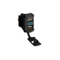 Dual USB Charger Rocker Switch