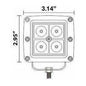 Cube Flood Light 3" (Pair)