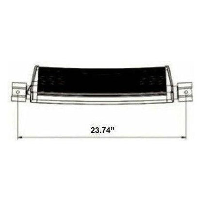 Dual Row Blackout Curved LED Lightbar 22"