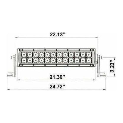 Dual Row Blackout Series LED Lightbar 22"