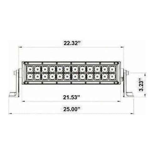 Dual Row Curved LED Lightbar 22"