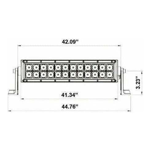 Dual Row Curved LED Lightbar 42"
