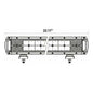 Dual Row High Output Heated LED Lightbar 22"