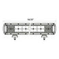 Dual Row High Output LED Lightbar 14"