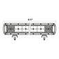 Dual Row High Output LED Lightbar 8"