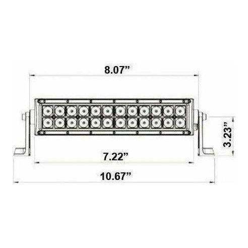 Dual Row LED Lightbar 8"