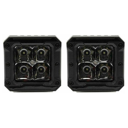 High Output Cube Spot Light 3" with Harness (Pair)
