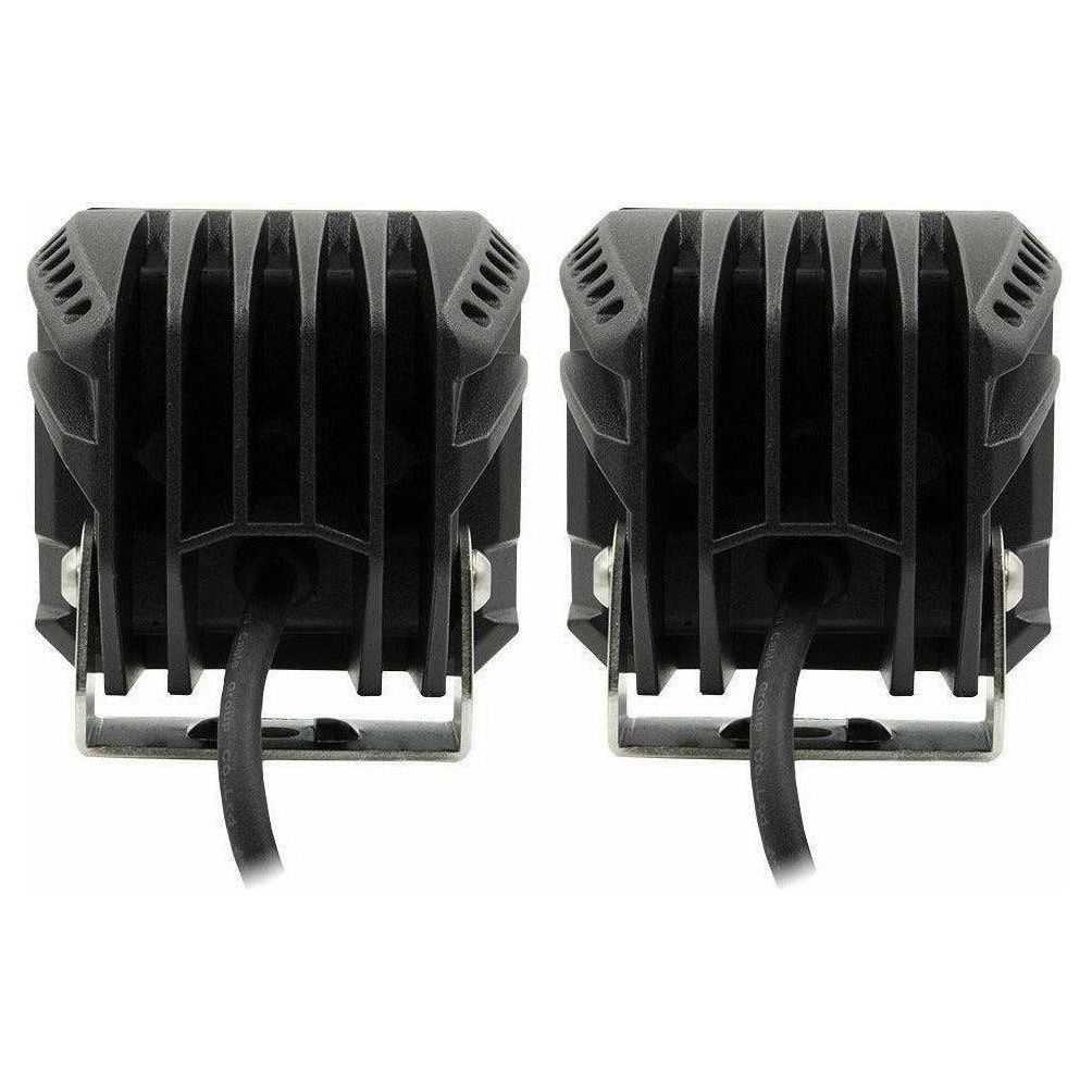 High Output Cube Spot Light 3" with Harness (Pair)