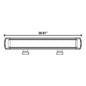 Single Row Super Slimline LED Lightbar 39.5"