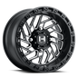 H116 Jigsaw UTV Wheel (Full Satin Black Milled)