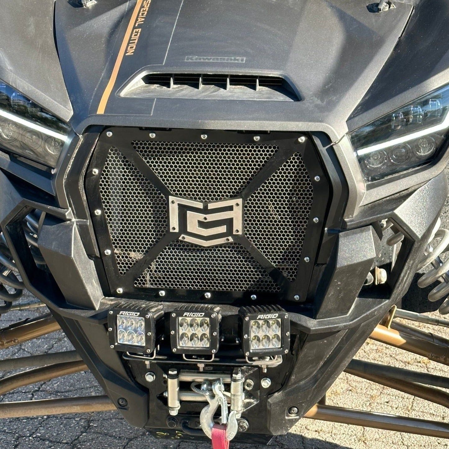 Kawasaki KRX Aluminum Mesh Front Grille