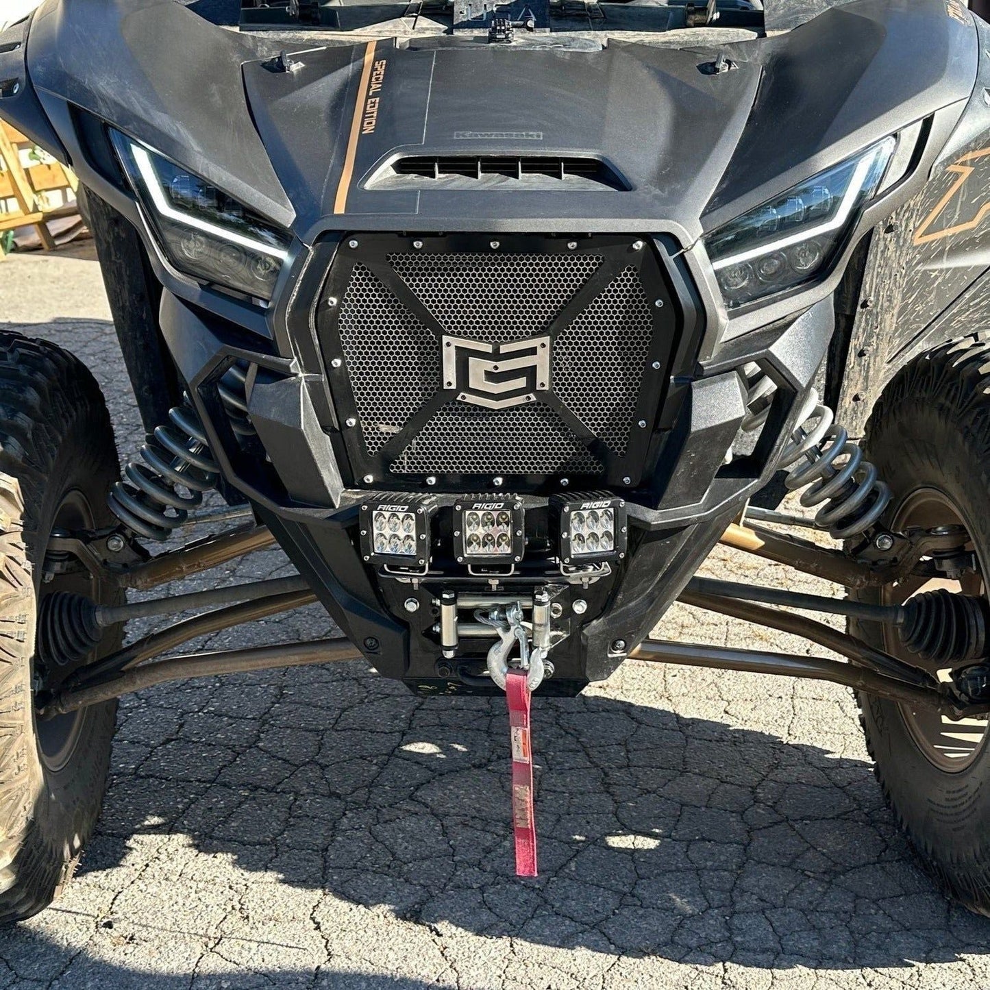 Kawasaki KRX Aluminum Mesh Front Grille