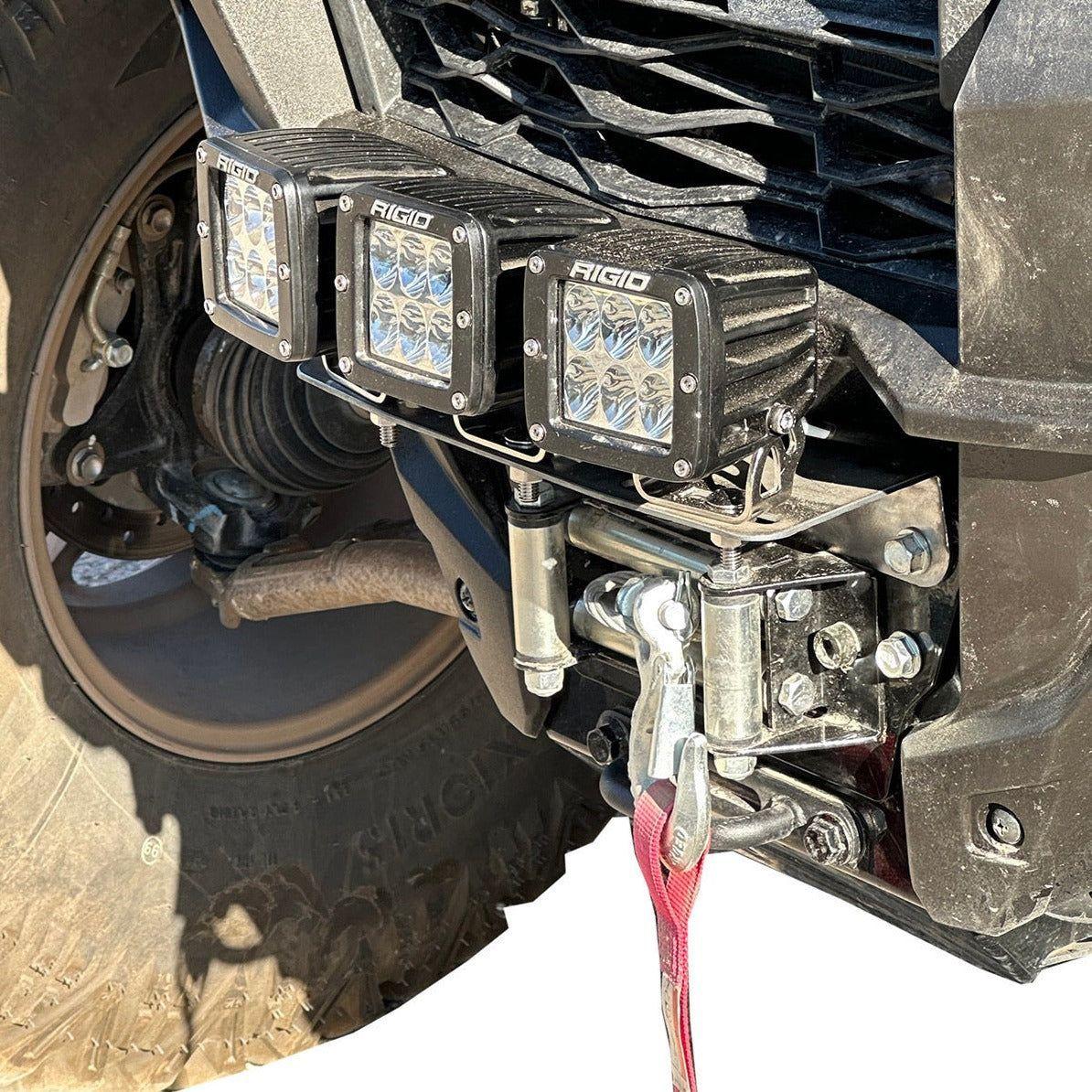 Kawasaki KRX Winch Mount Triple Light Pod Bracket
