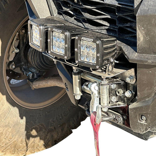 Kawasaki KRX Winch Mount Triple Light Pod Bracket
