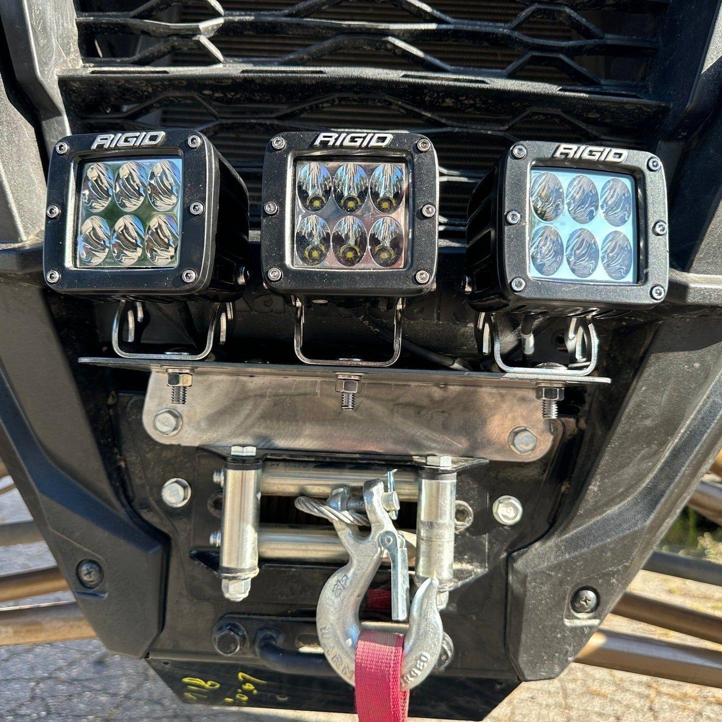 Kawasaki KRX Winch Mount Triple Light Pod Bracket