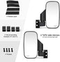 Kemimoto Side Mirrors & Rear Mirror w/1.75"-2" Roll Bar Cage