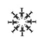 Kemimoto UTV/ATV 100 Pcs 8mm Fastener Rivets