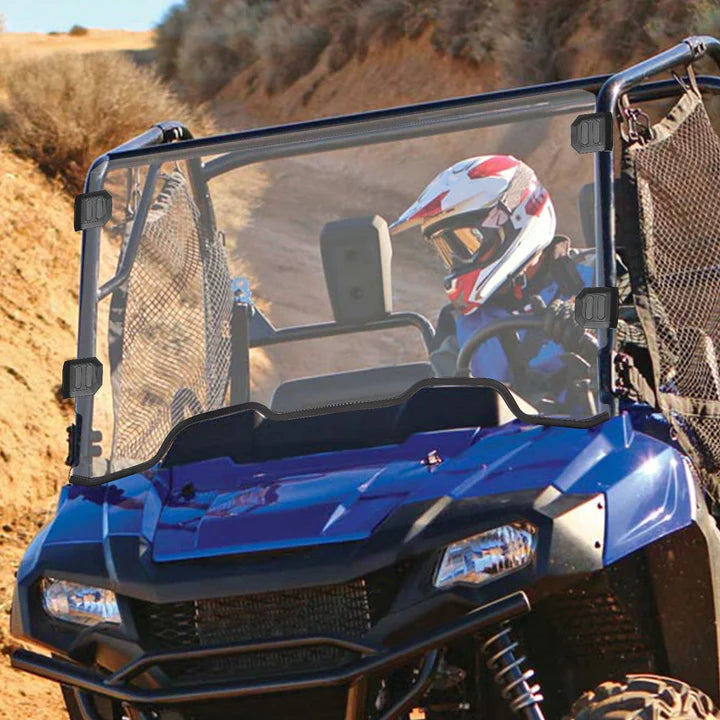 Kemimoto '14-'23 Honda Pioneer 700 Front Windshield & Rear Panel w/Open Window