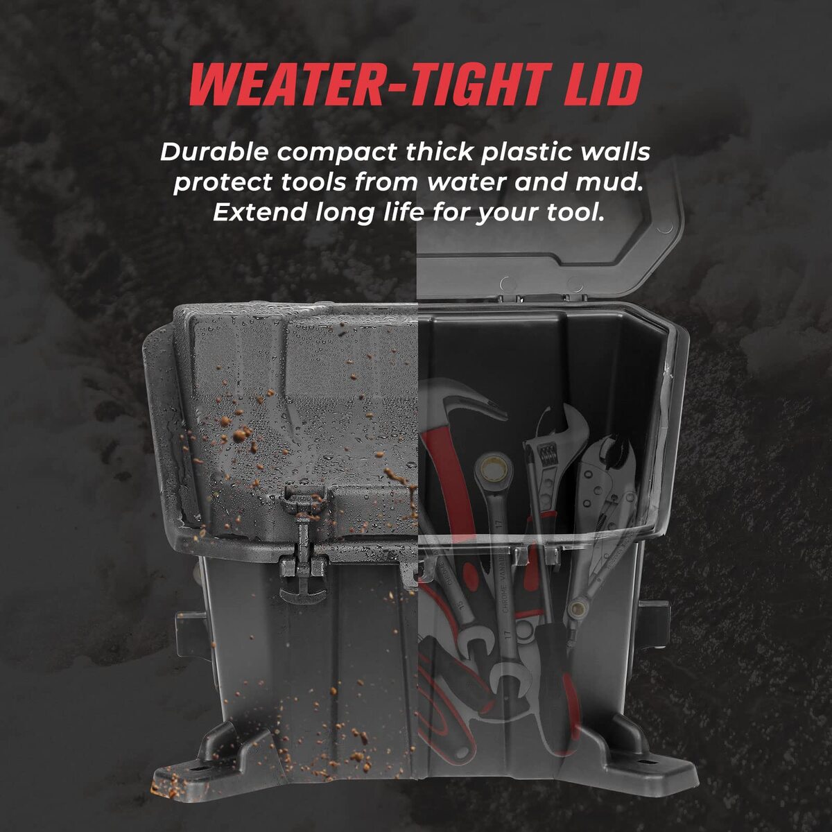 Kemimoto '14-'23 Polaris RZR XP 1000/4 Black Cargo Box
