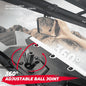 Kemimoto '15-'24 Polaris Ranger XP 1000 UTV Rear View Mirror with Led Light