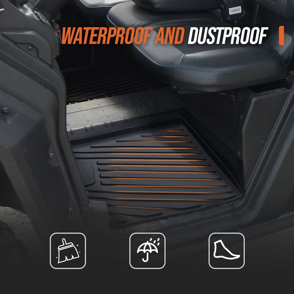 Kemimoto '16-'24 Can-Am Defender TPE Floor Mats