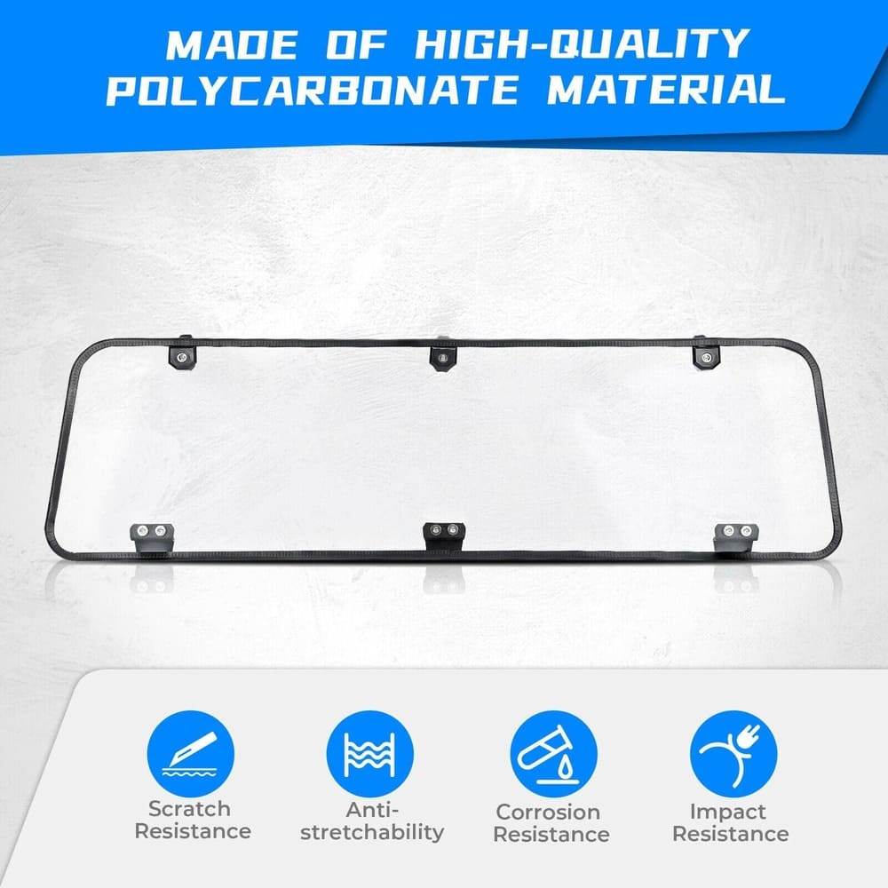 Kemimoto '16-'24 Polaris General 1000/4 Rear Windshield Clear