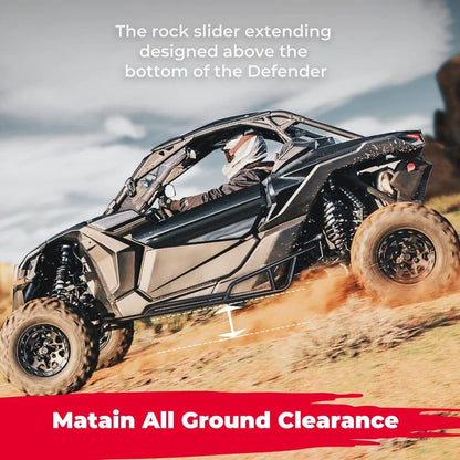 Kemimoto '17-'24 Can-Am Maverick X3 Nerf Bars Rock Sliders