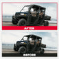 Kemimoto '17-'24 Polaris Ranger 1000/XP 1000/Crew 2-In-1 Flip Up Windshield