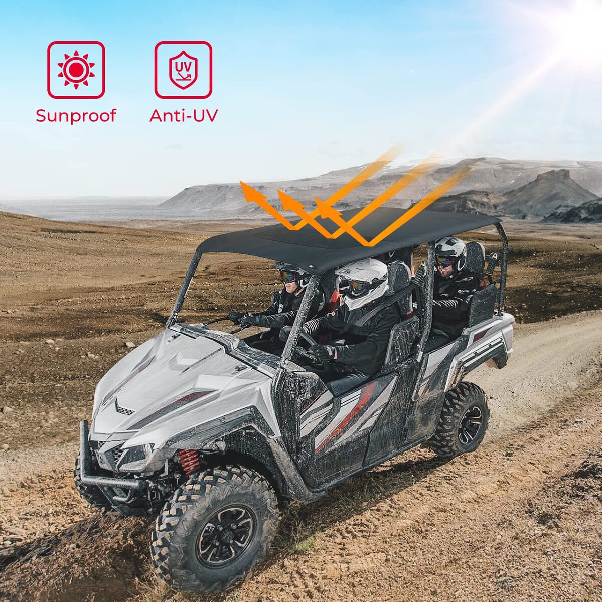 Kemimoto '18-'20 Yamaha Wolverine X4/SE Fabric Soft Roof
