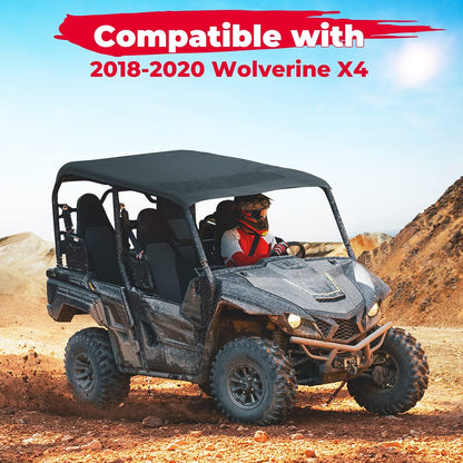 Kemimoto '18-'20 Yamaha Wolverine X4/SE Fabric Soft Roof