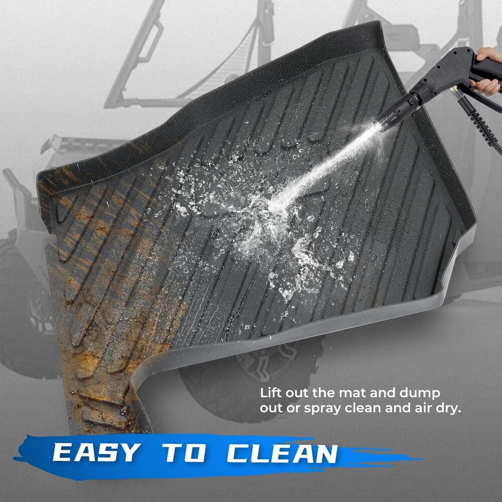Kemimoto '19-'24 Polaris Ranger Crew XP 1000 4 Pcs Floor Mats